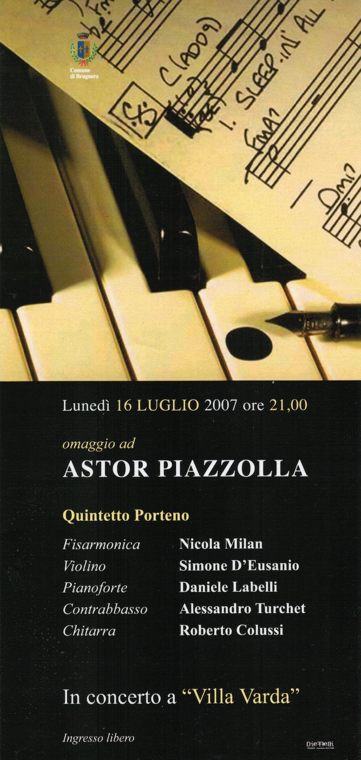 Quinteto Porteño Live @ Villa Varda Brugnera – Luglio 2007